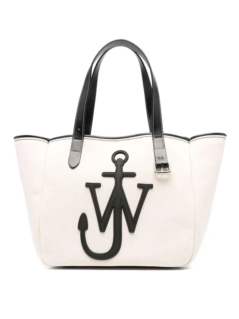 J.W. Anderson Borsa shopping con logo ancora Bianco