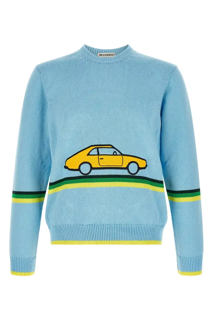 J W ANDERSON Maglia Car Azzurro