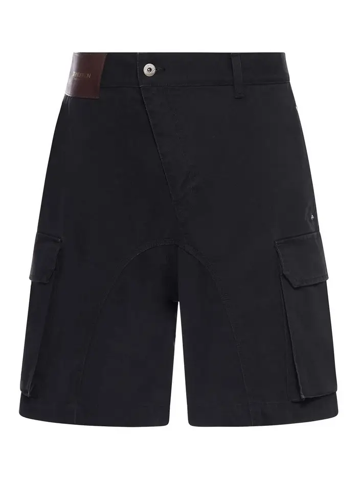 J W Anderson Shorts in cotone ritorto Nero