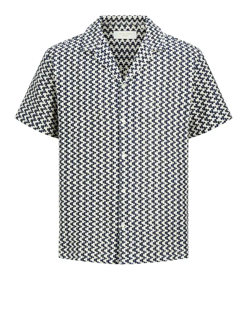 jack-and-jones camicia casual jack e jones montauk da uomo - blu