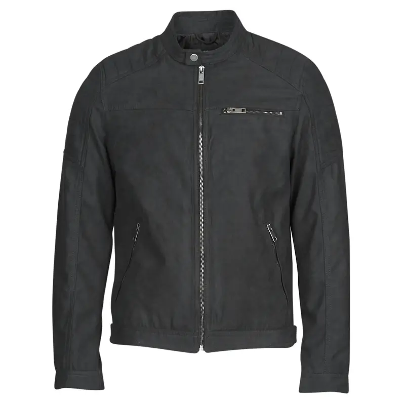Giacca in pelle Jack & Jones JJEROCKY Nero