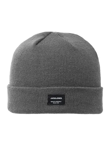 JACK & JONES Jacdna Beanie SN Jnr Berretto, Grigio Melange, L Donna