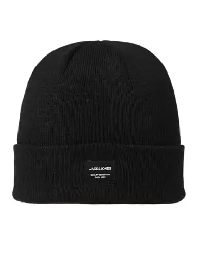 JACK & JONES Jjdna Beanie Noos, Cuffia Uomo, Nero (Black)