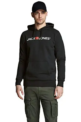 JACK & JONES Felpe Uomo Nero 3163716