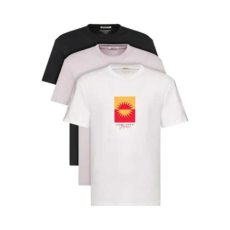 Jack & Jones Set di 3 T-shirt Marbella 12263098 Multicolore Relaxed Fit