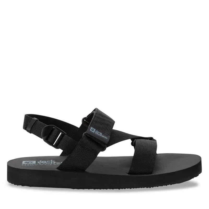Jack Wolfskin Sandali Urban Entdeckung Belt Sandal 4056711 Nero