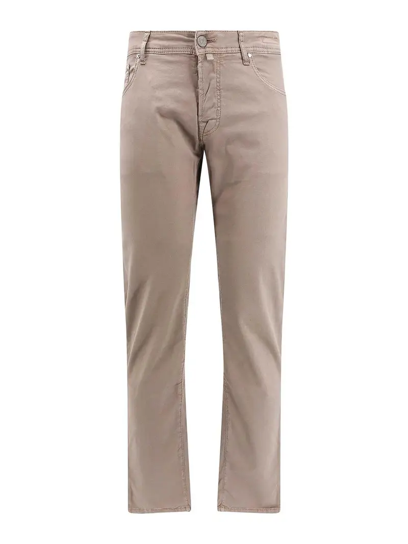 Jacob Cohen Pantaloni slim in cotone Beige
