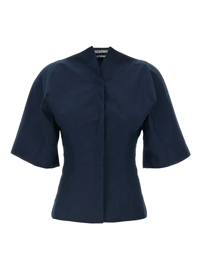 Jacquemus Camicia La Chemise Moisson Blu