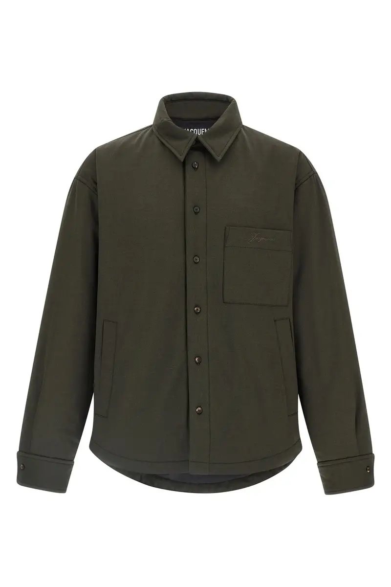 JACQUEMUS Overshirt 'La Chemise Boulanger' Verde