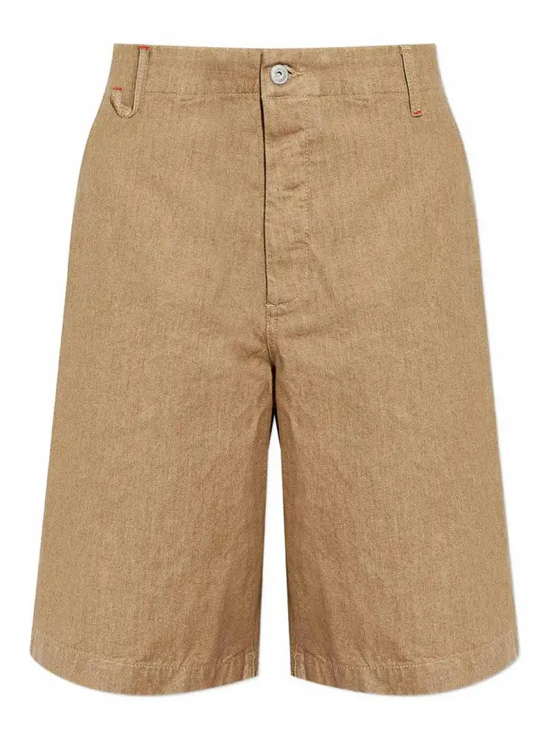 Jacquemus Pantaloncini De-Nimes Pastro Camel in cotone Beige
