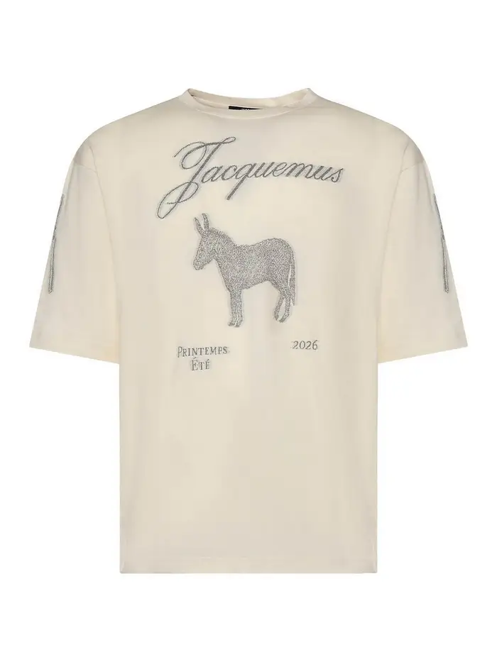 Jacquemus T-shirt in jersey di cotone Ne Bianco