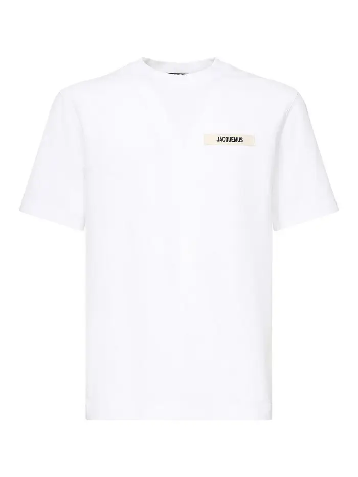 Jacquemus T-shirt Le T-shirt in gros-grain Bianco