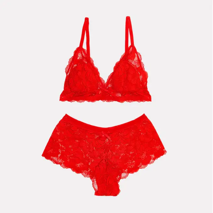Jadea Coordinato flamenco triangolo e short 4700 donna rosso