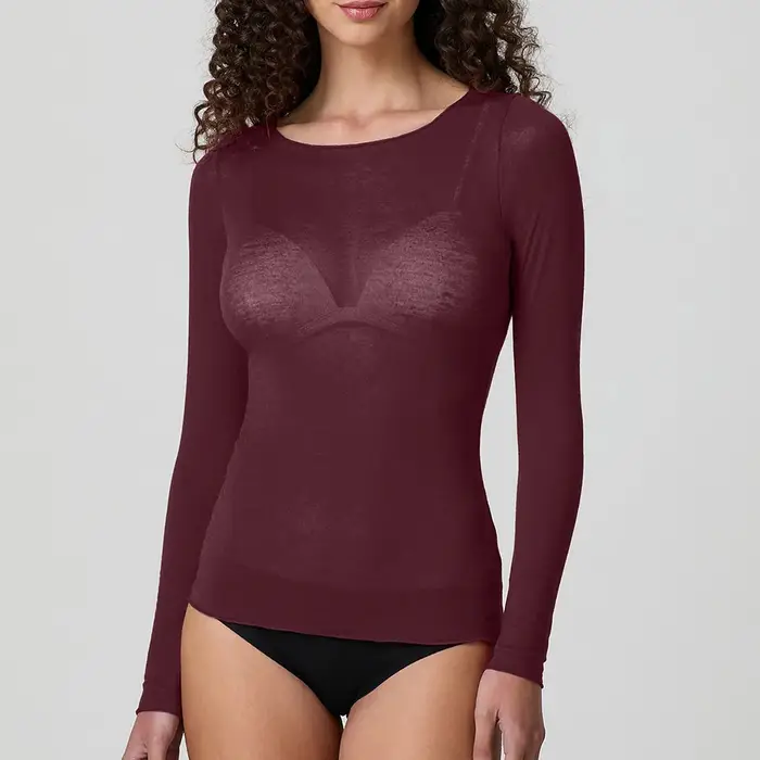 Jadea Maglia scollo a barca 4064 modal e cashmere donna cammello