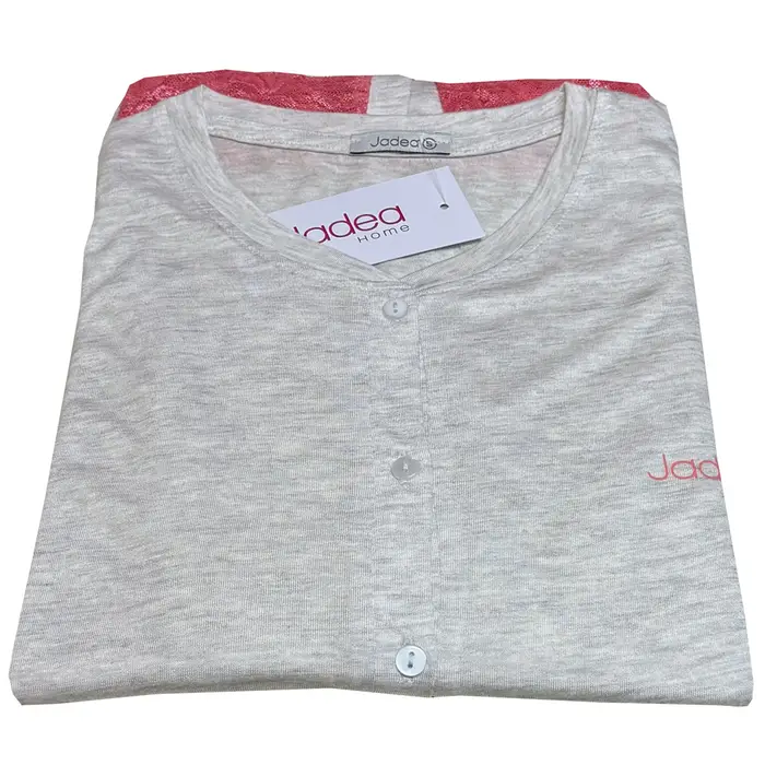 Jadea Pigiama aperto in cotone modal rosmarino 3213 donna denim melange