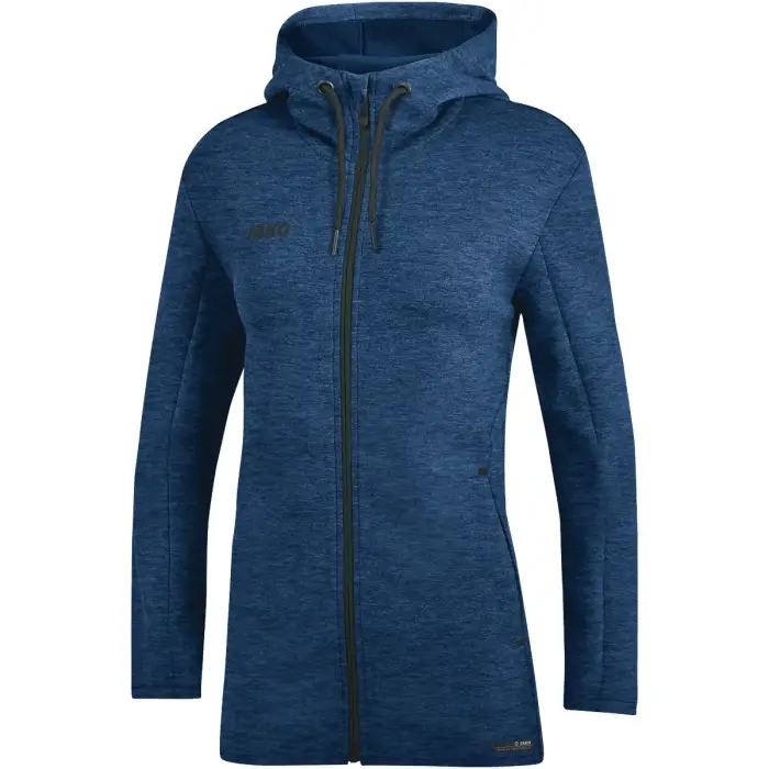 Jako Giacca femme à capuche Premium Basics Bleu