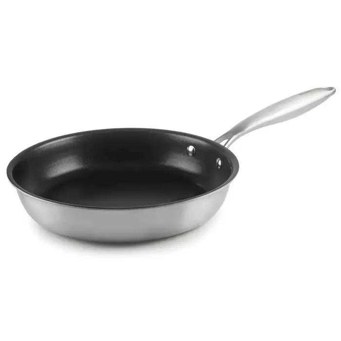 IBILI Triply - Padella Antiaderente (28 cm) - Acciaio Inossidabile / Alluminio - Induzione