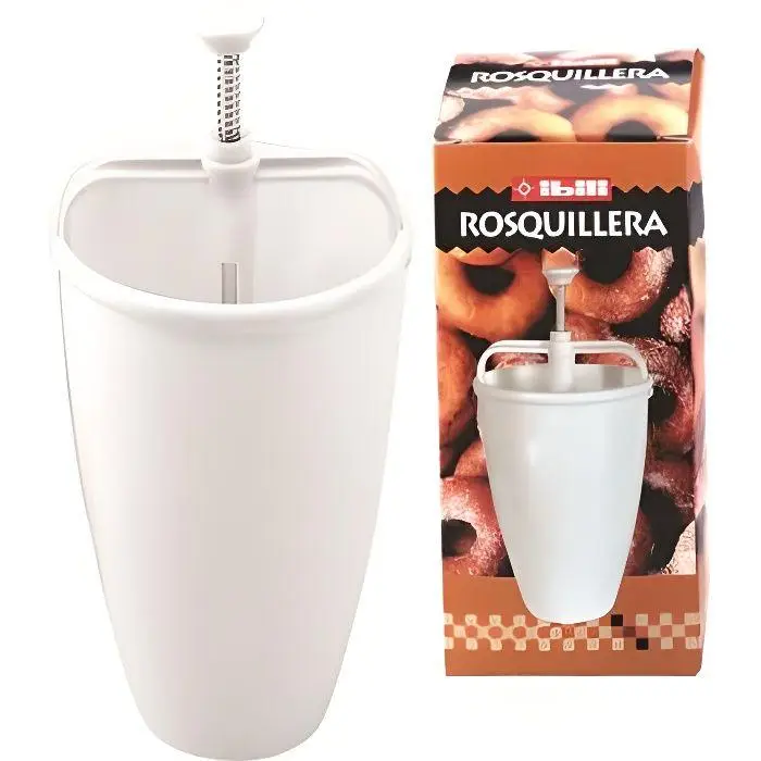 Machine à Donuts - IBILI - Plastique Blanc - Poussoir - Démontable