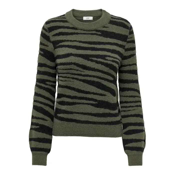 JDY Maglia da donna Lorraine Animal Vert