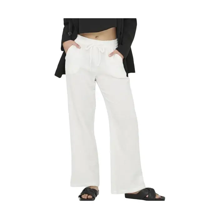 JDY Pantaloni morbidi / Pantaloni alla zuava PHANTOM Bianco