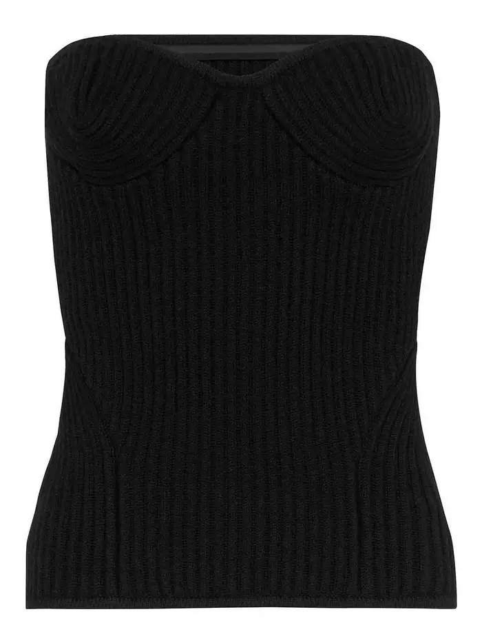 Jean Paul Gaultier Top bustier Nero