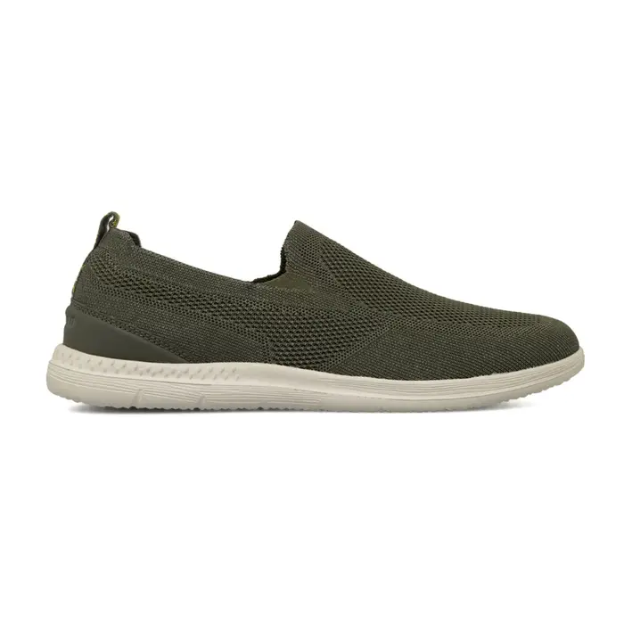 Sneakers slip-on verdi da uomo Jeep Spirit in tessuto