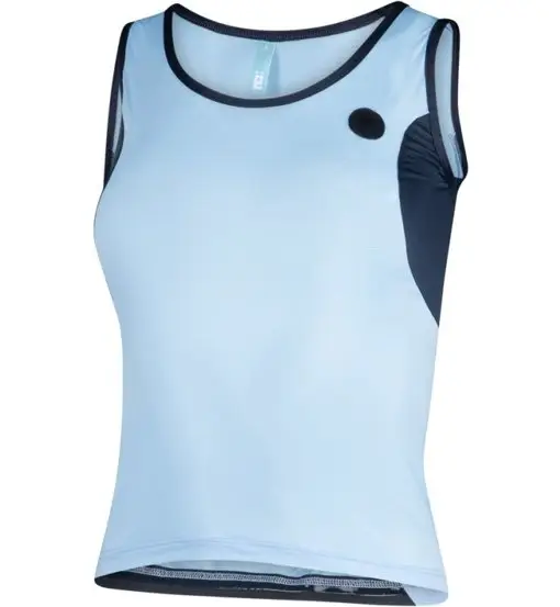 Jëuf Train - top ciclismo - donna Blue