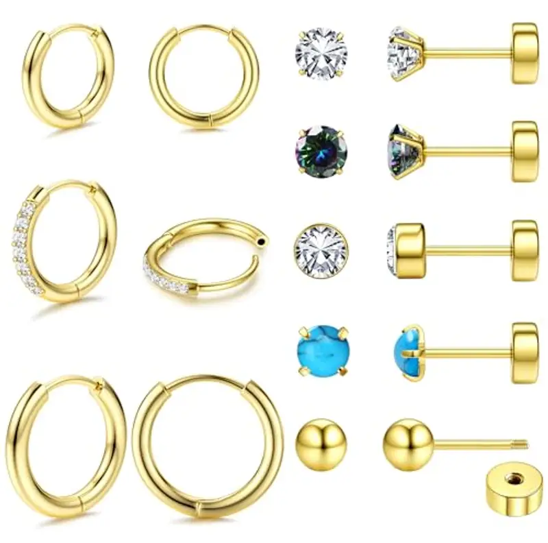 JeweBella Orecchini Uomo Oro 1604299