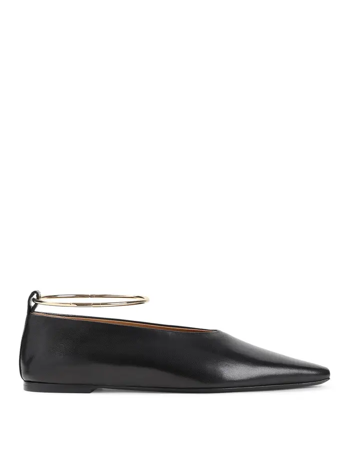 Jil Sander Anello Ballerina Nero