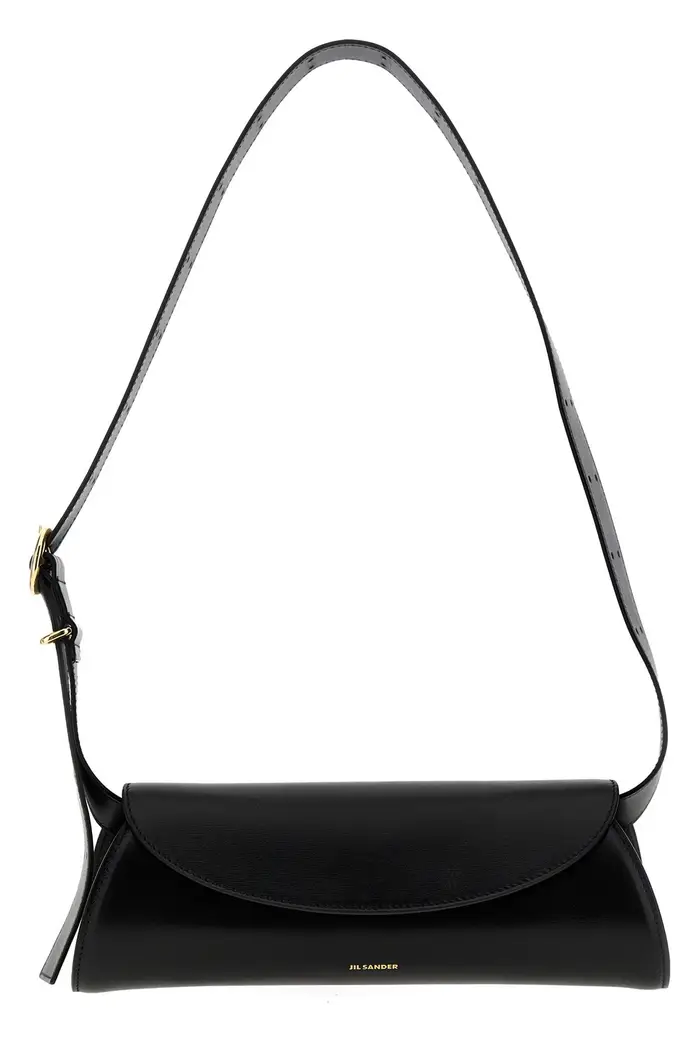 JIL SANDER Borsa A Spalla Cannolo Piccola Nero