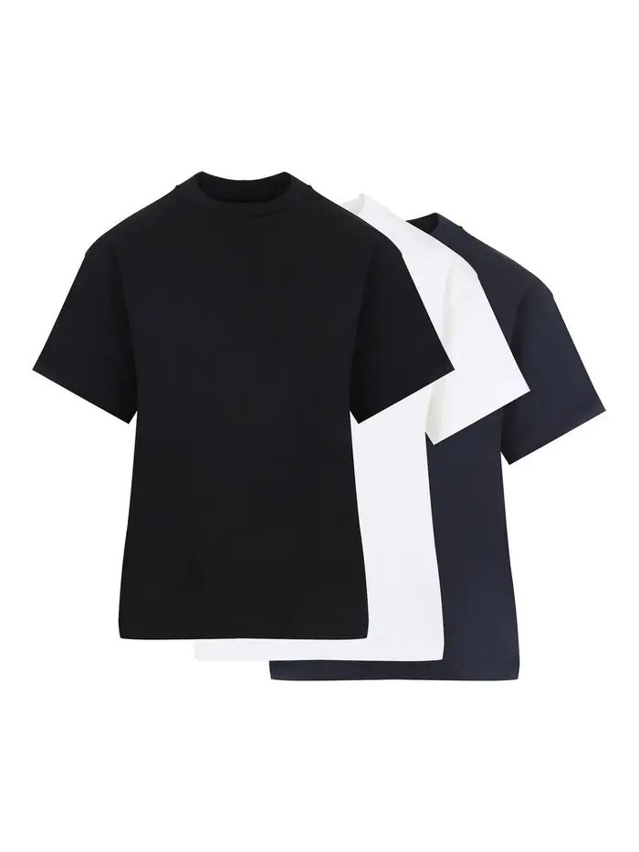 Jil Sander Confezione da 3 magliette Multicolore