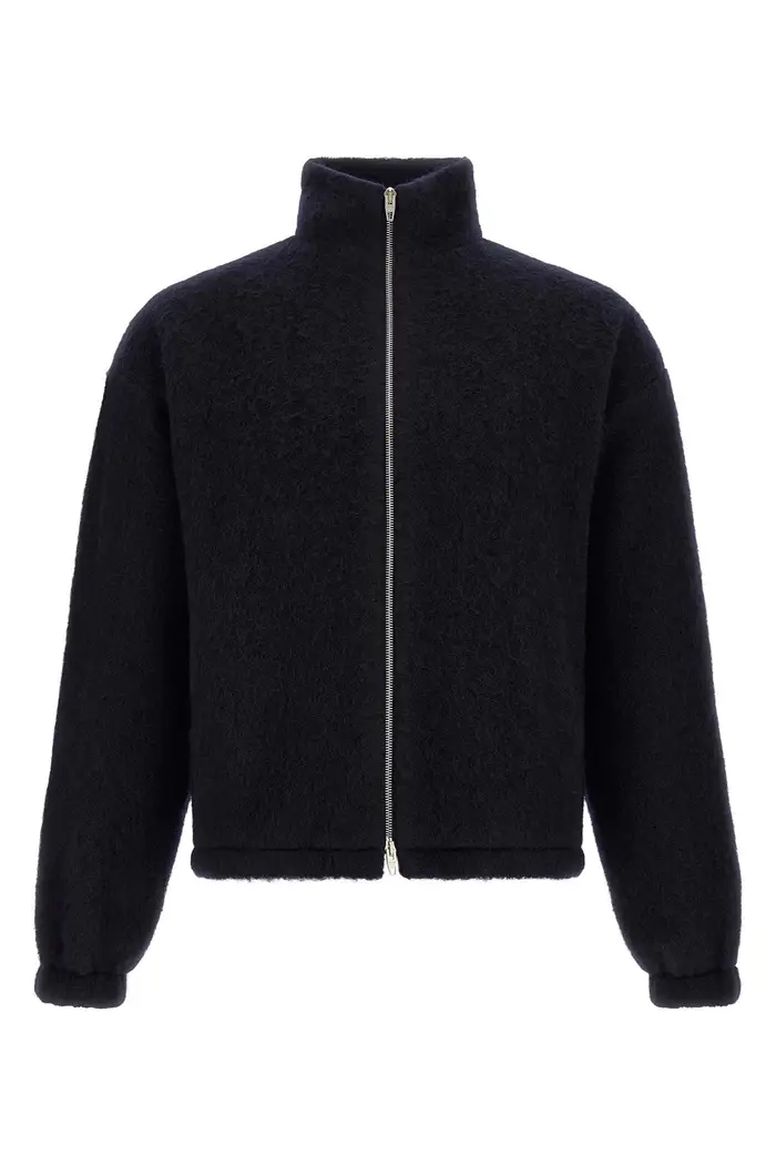 JIL SANDER Felpa Con Zip Blu