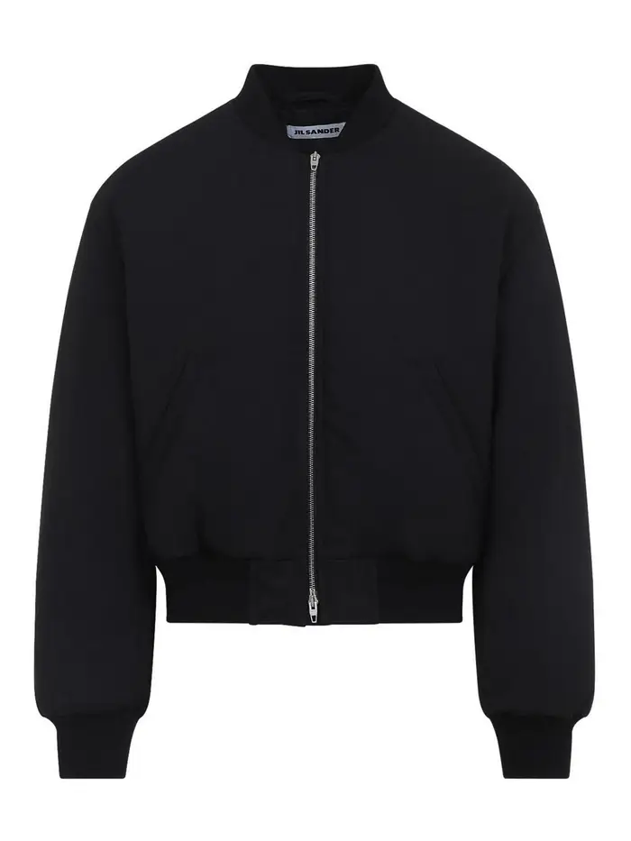 Jil Sander Giubbotto bomber corto Nero