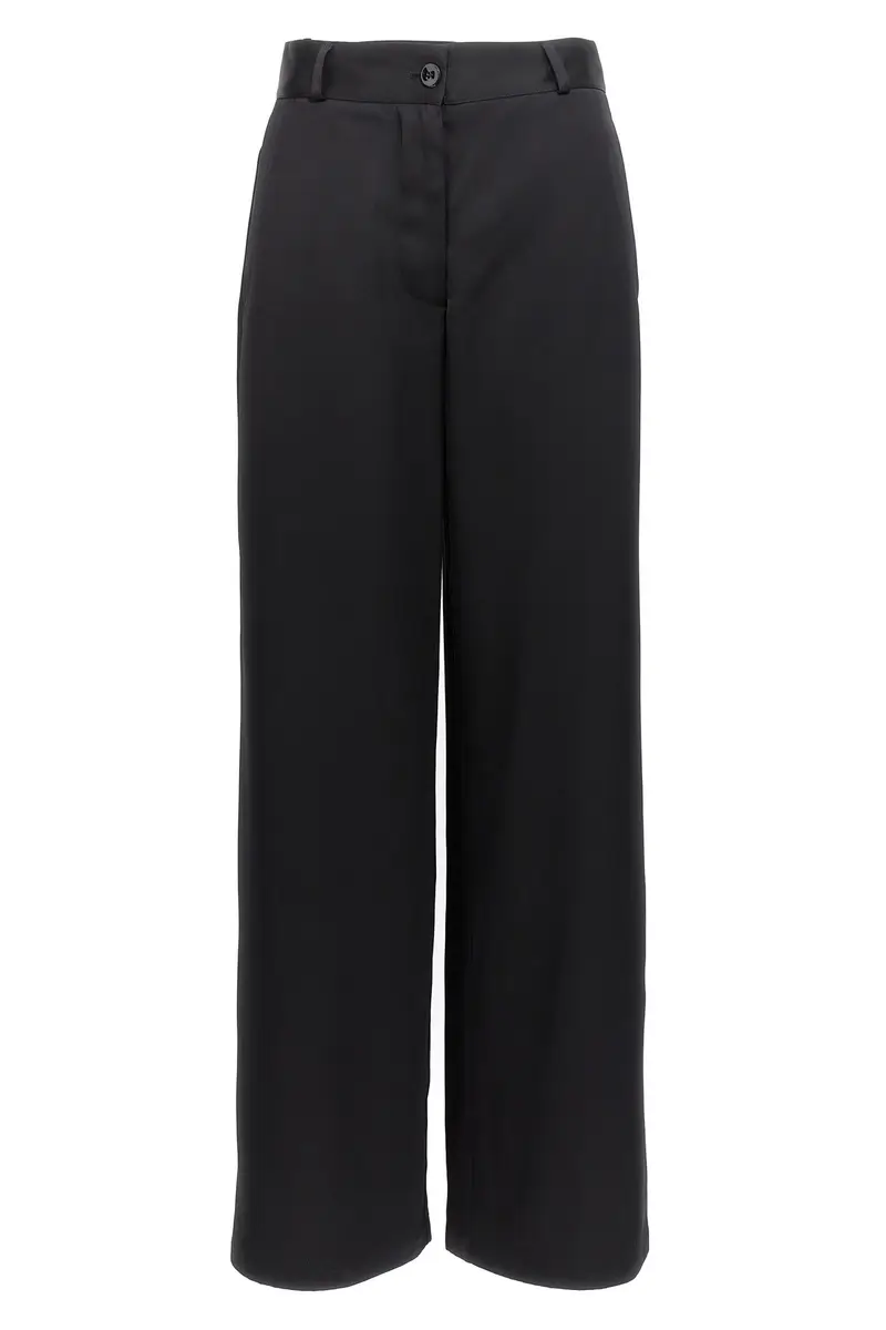 JIL SANDER Pantalone Gamba Ampia Nero