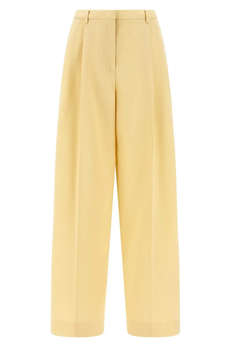 JIL SANDER Pantalone Lana Pences Giallo