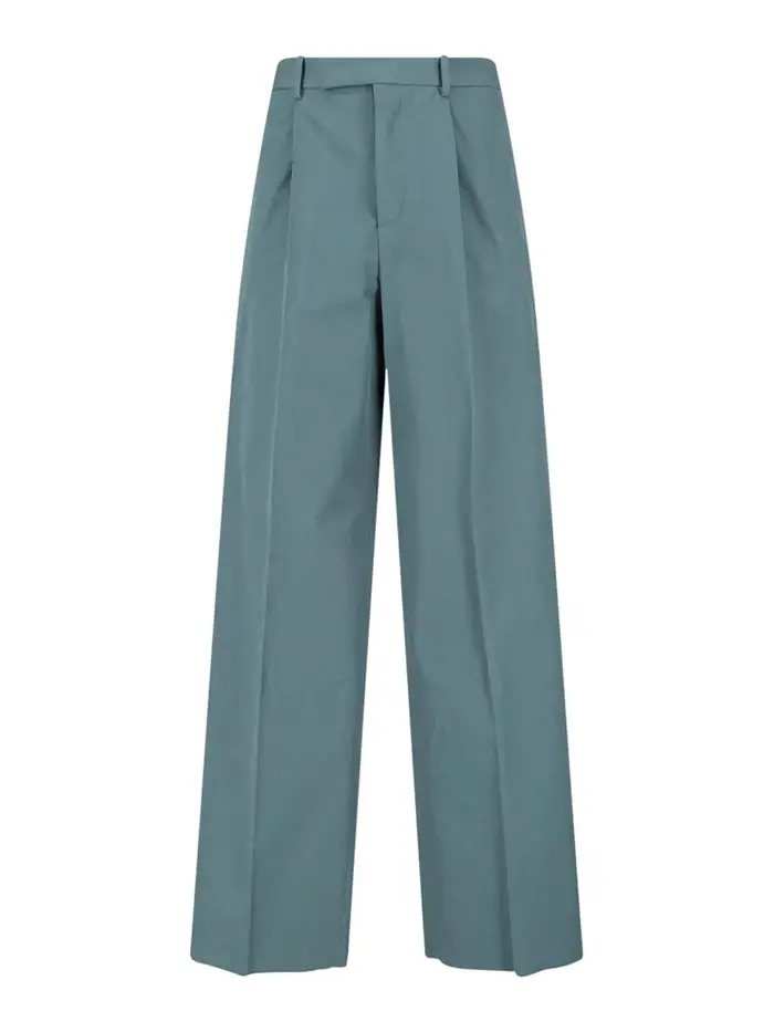 Jil Sander Pantaloni in cotone drill Blu