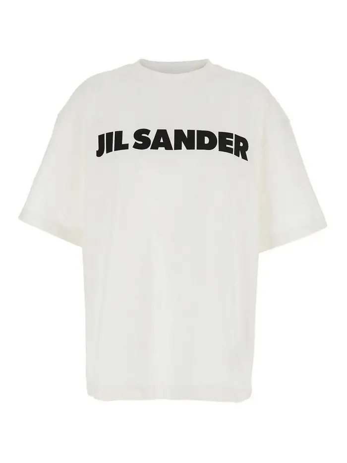 Jil Sander T-shirt a maniche corte in cotone Bianco