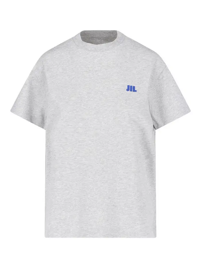 Jil Sander T-Shirt Logo Grigio