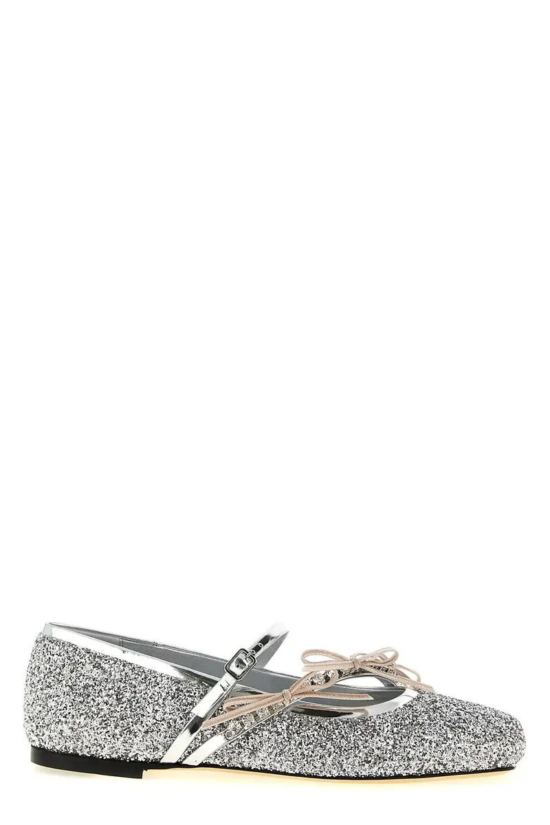 JIMMY CHOO Ballerina 'Loli' Argento