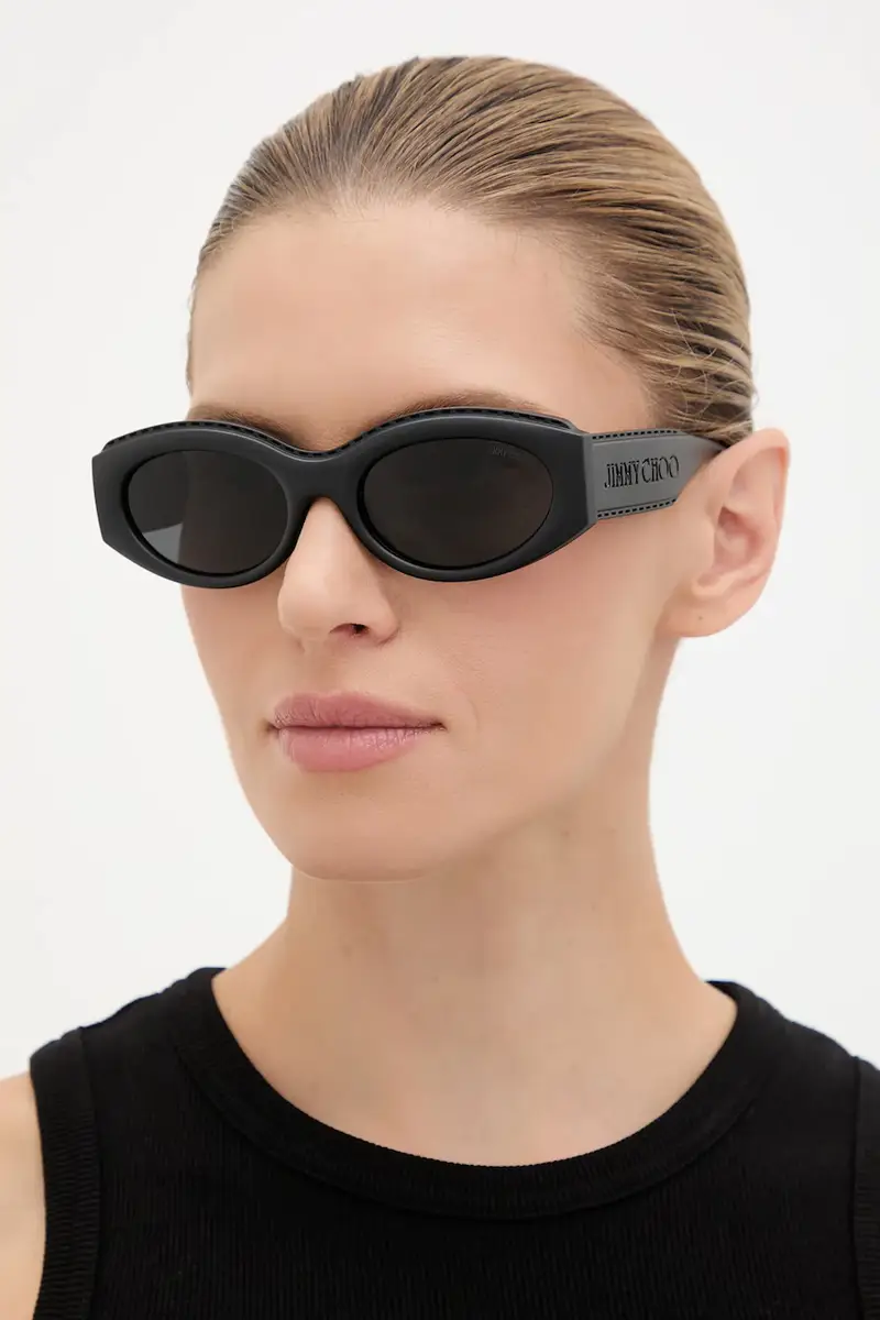 Jimmy Choo Occhiali da sole Donna Nero 3777588