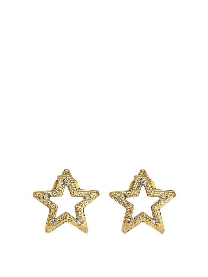 Jimmy Choo orecchini a bottone jc star in oro