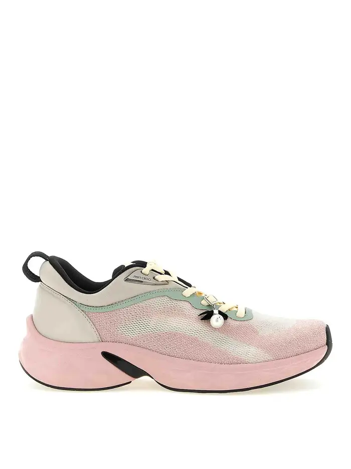 Jimmy Choo Sneakers Diamond Run Color Carne E Neutri