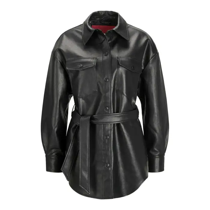JJXX Giacca di pelle da donna luna Noir