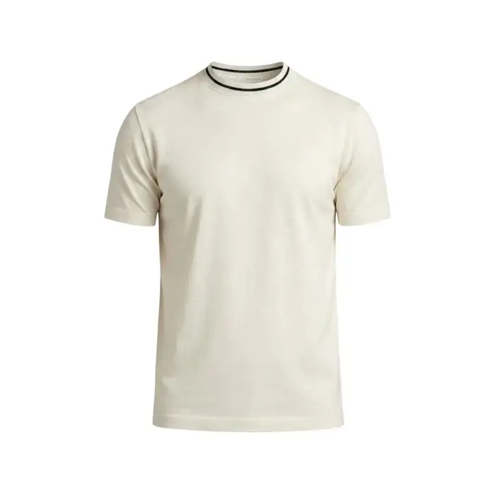 T-shirt John Richmond t-shirt beige collo in filo