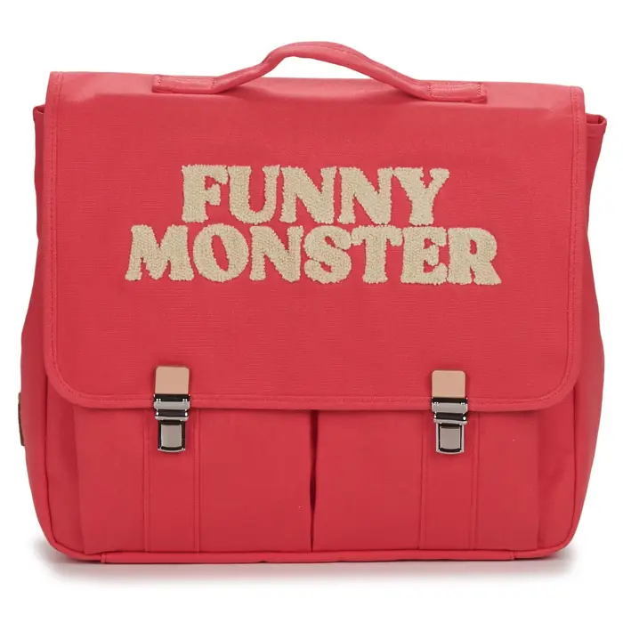 Jojo Factory Cartella CARTABLE UNIE PINK FUNNY MONSTER Rosa
