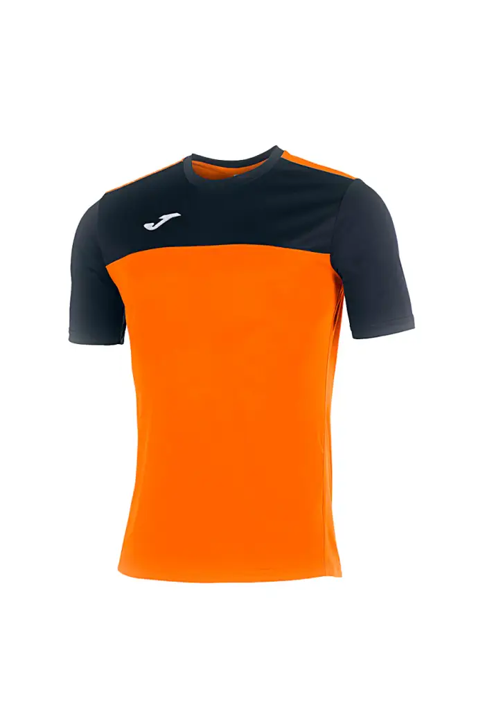 JOMA Maglia Maniche Corte Sportiva Arancione e Nera WINNER