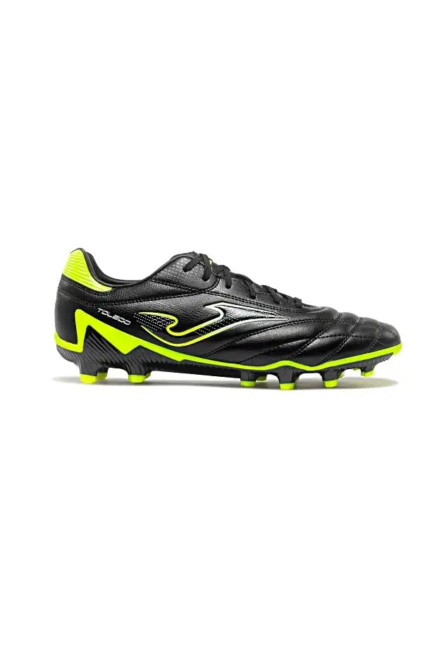 Scarpe da calcio nere con dettagli giallo fluo Joma TOLW2601FG [NERO]