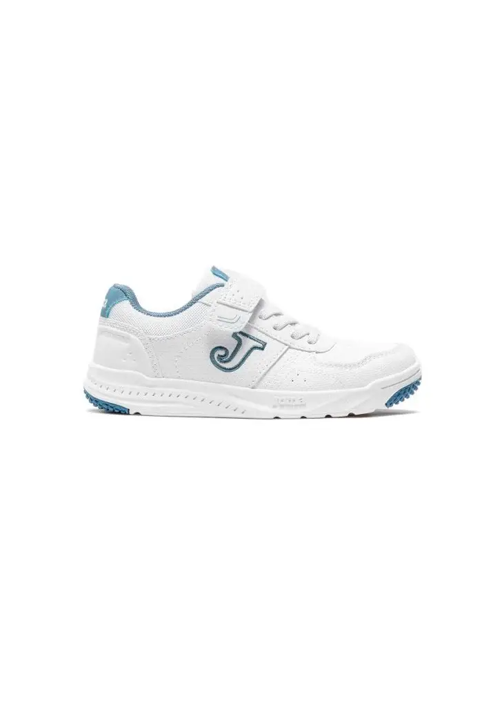 Sneakers bianche con dettagli azzurri e chiusura a strappo Joma WHARW2605 [BIANCO