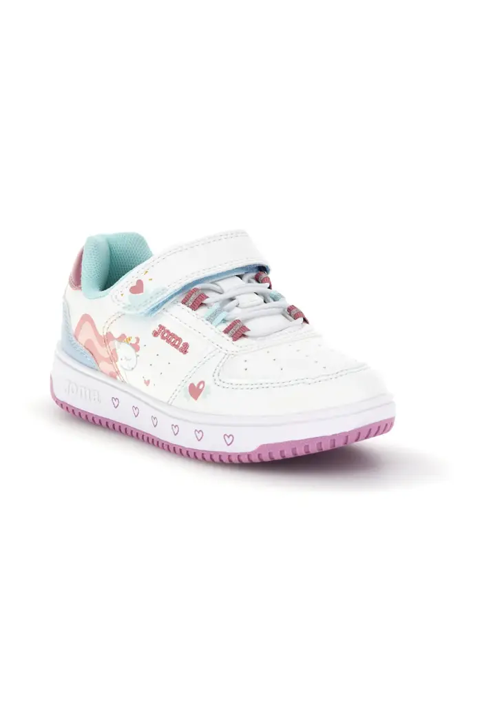 Sneakers bianche con dettagli rosa e azzurri Joma JPIPEW2602V [BIANCO