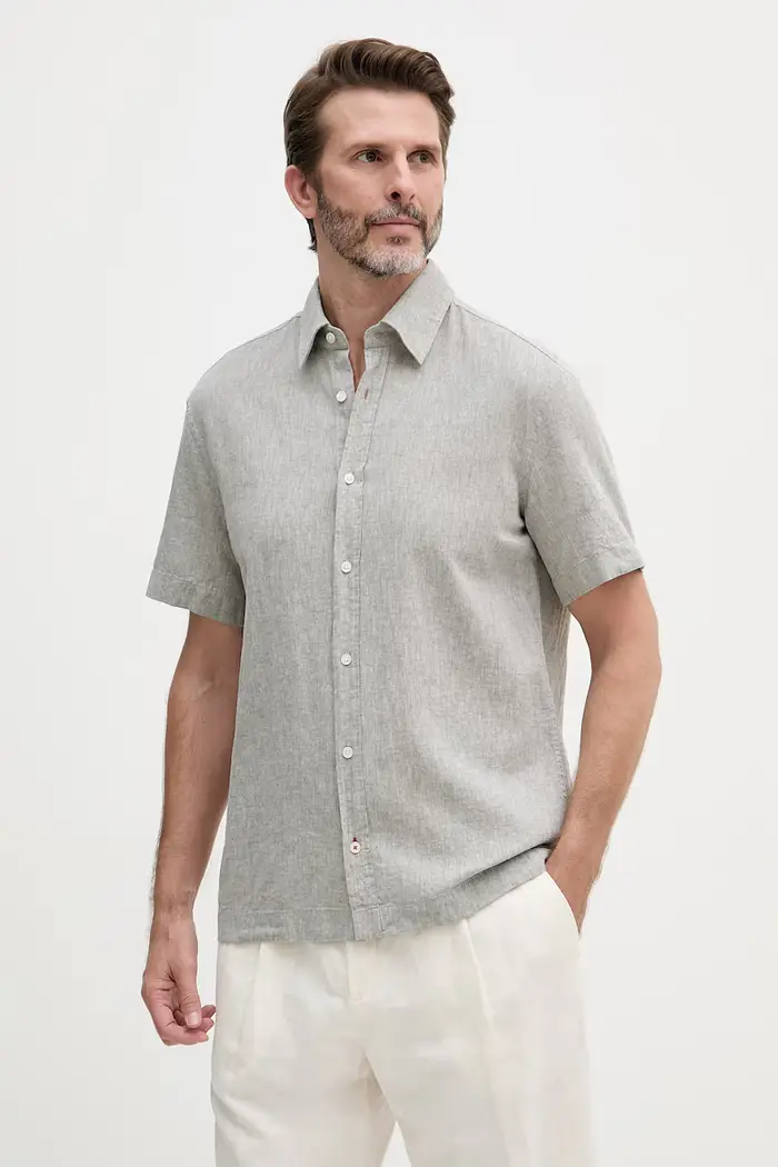 Joop! camicia da uomo con lino Verde